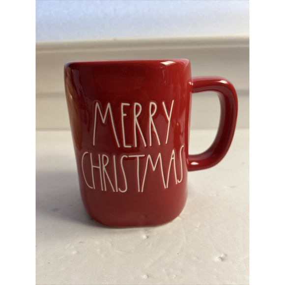 Rae Dunn, Artisan Collection, Merry Christmas, Mug by Magenta, 16 oz, Red - Picture 1 of 6